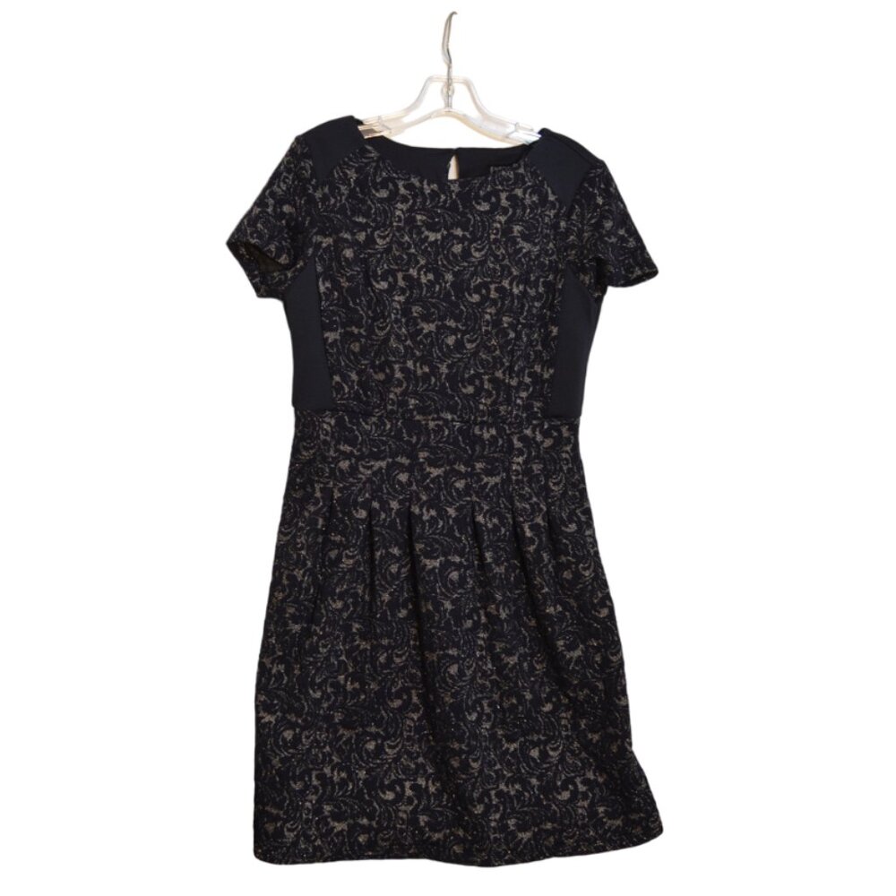 ENFOCUS STUDIO Pretty Midi Dress Blueish Black &Lurex/Sparkly Lace Lining Top 8